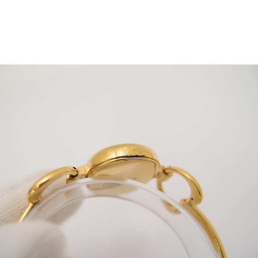 GUCCI グッチ 腕時計 レディース 黒文字盤/バングルウォッチ/ホースビットモチーフ/クォーツ/1600//004****/Bランク/69