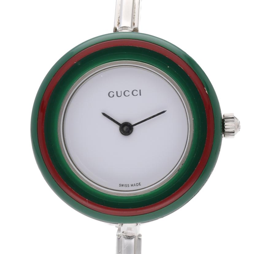GUCCI グッチ/チェンジベゼルウォッチ/シルバー/クオーツ/11/12.2L//1967693/Bランク/75
