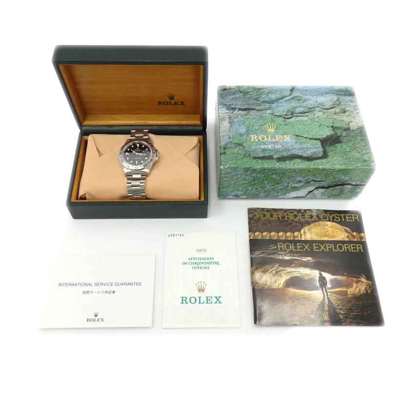 ROLEX ロレックス 腕時計 1997年頃製造 エク2 ステンレス メンズ/エクスプローラー2・ブラック/U番/16570//U58**********/ABランク/77