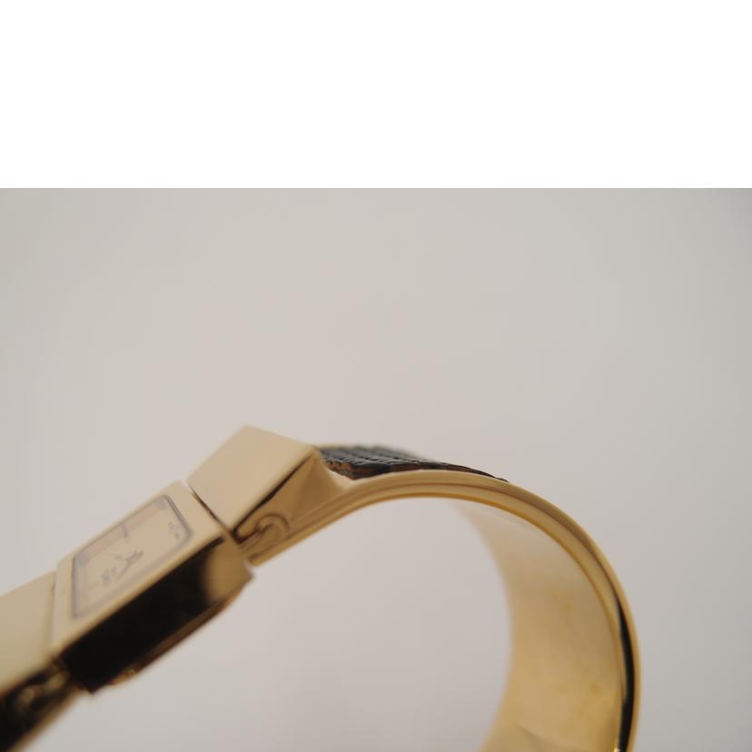 HERMES エルメス 腕時計 レディース リザード ゴールド/ロケ/バングルウォッチ/クォーツ/L01.201//1016893/Bランク/69