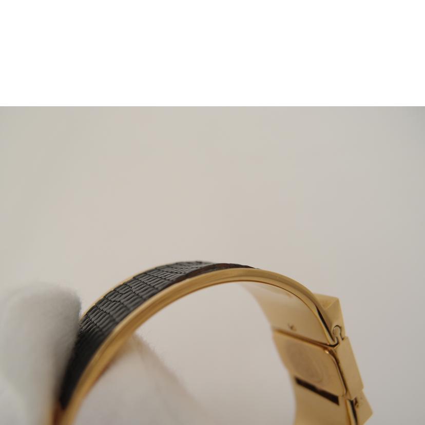 HERMES エルメス 腕時計 レディース リザード ゴールド/ロケ/バングルウォッチ/クォーツ/L01.201//1016893/Bランク/69