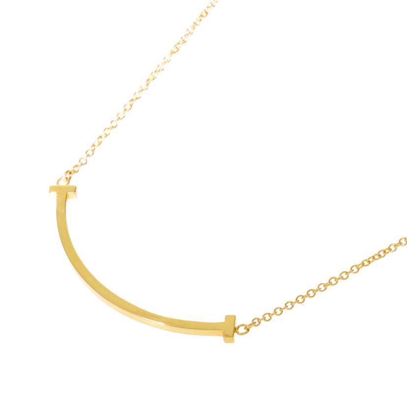 TIFFANY&Co. TIFFANY&Co./AU750/Tスマイルネックレス/スモール YG/3.0//41-46cm/ABランク/75