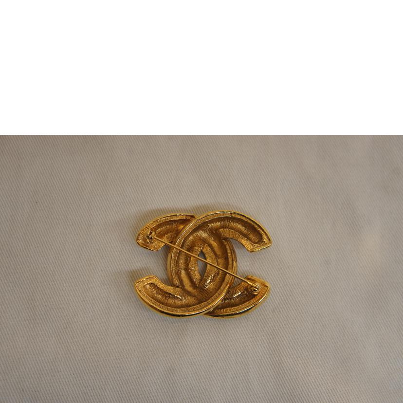CHANEL シャネル/ココマークマトラッセピンブローチゴールド//Aランク/92