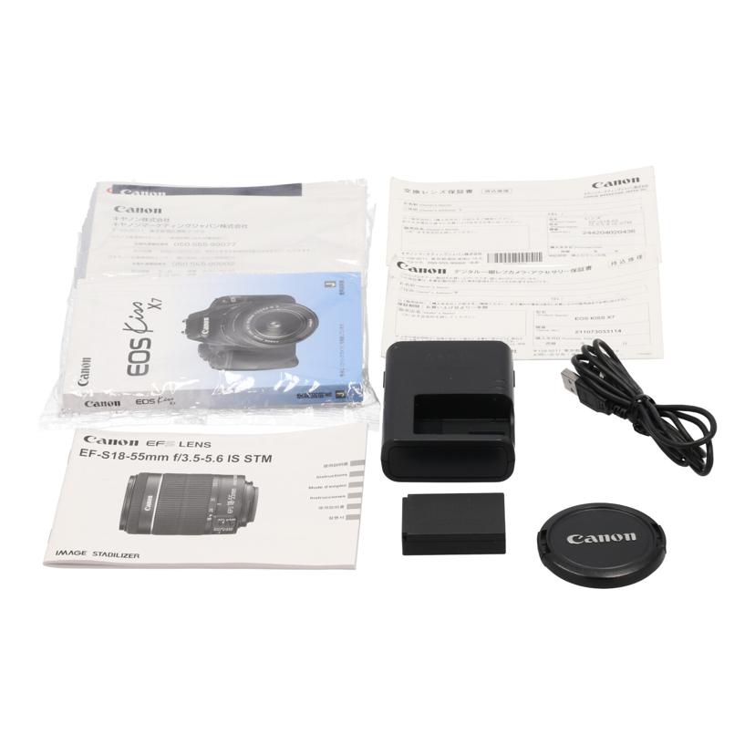 Canon キヤノン/デジタル一眼レンズセット/EOS Kiss X7 レンズセット//321073035788/Bランク/82