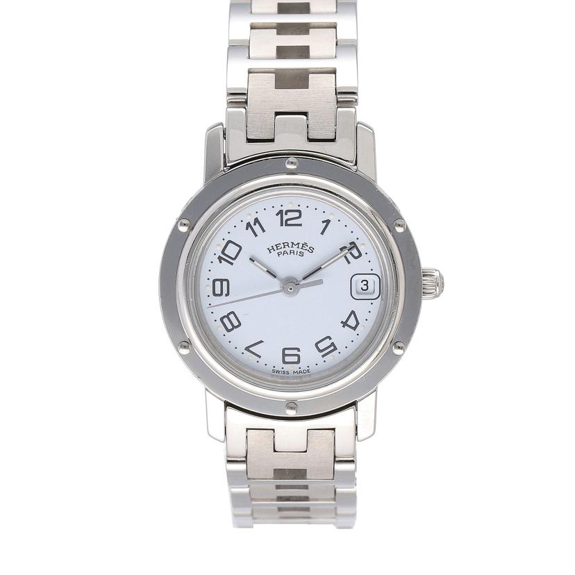 HERMES エルメス/クリッパー/ホワイト文字盤/CL4.210//112****/Aランク/75