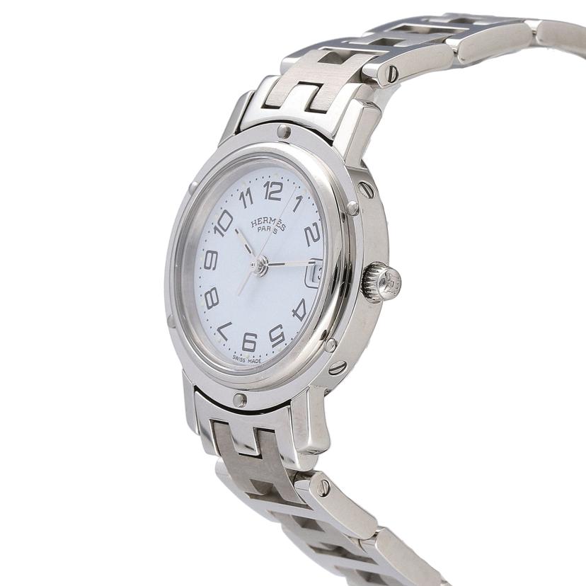 HERMES エルメス/クリッパー/ホワイト文字盤/CL4.210//112****/Aランク/75