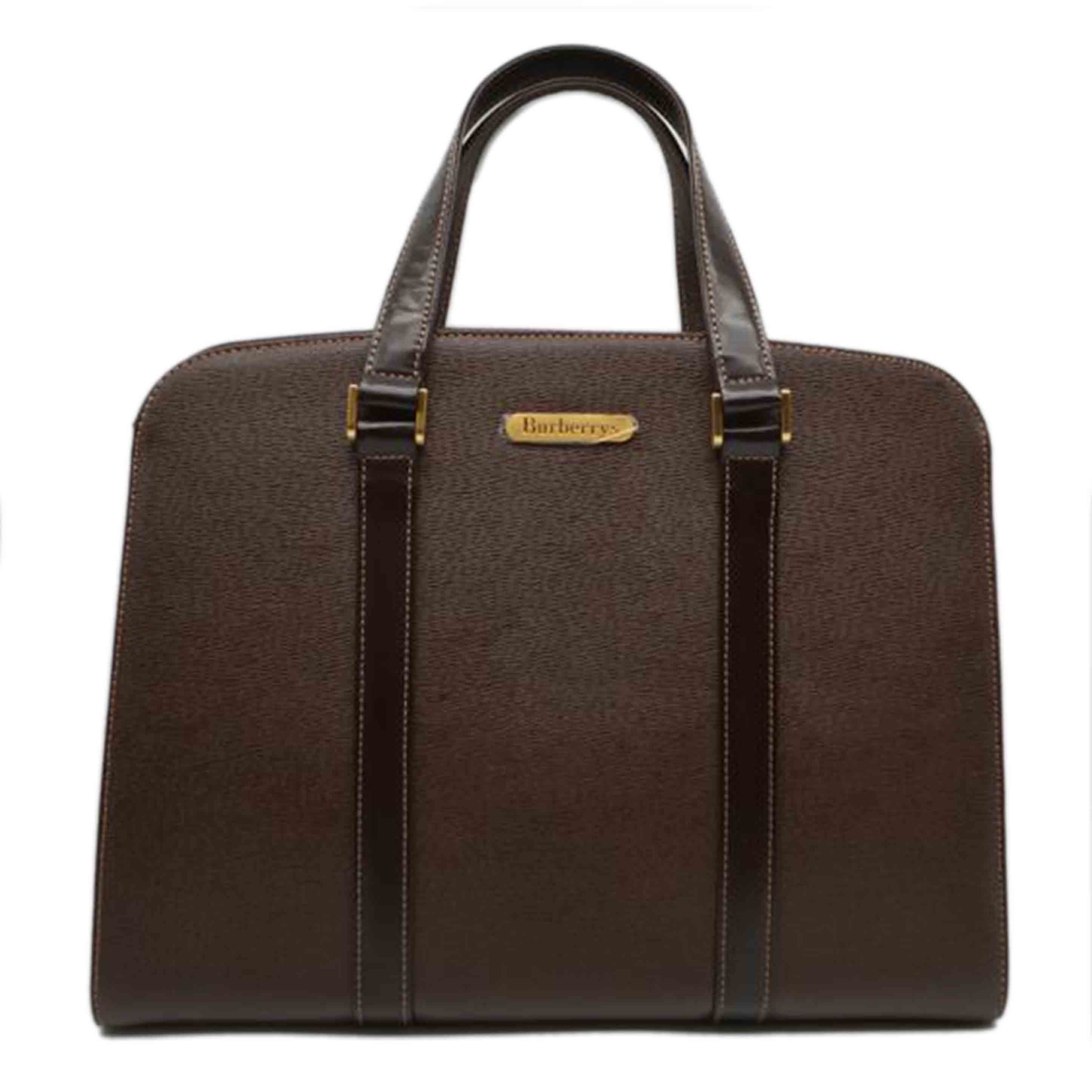 Burberrys バーバリー/ノバチェックレザートート/ブラウン/0Z 335 CF 54//ABランク/89
