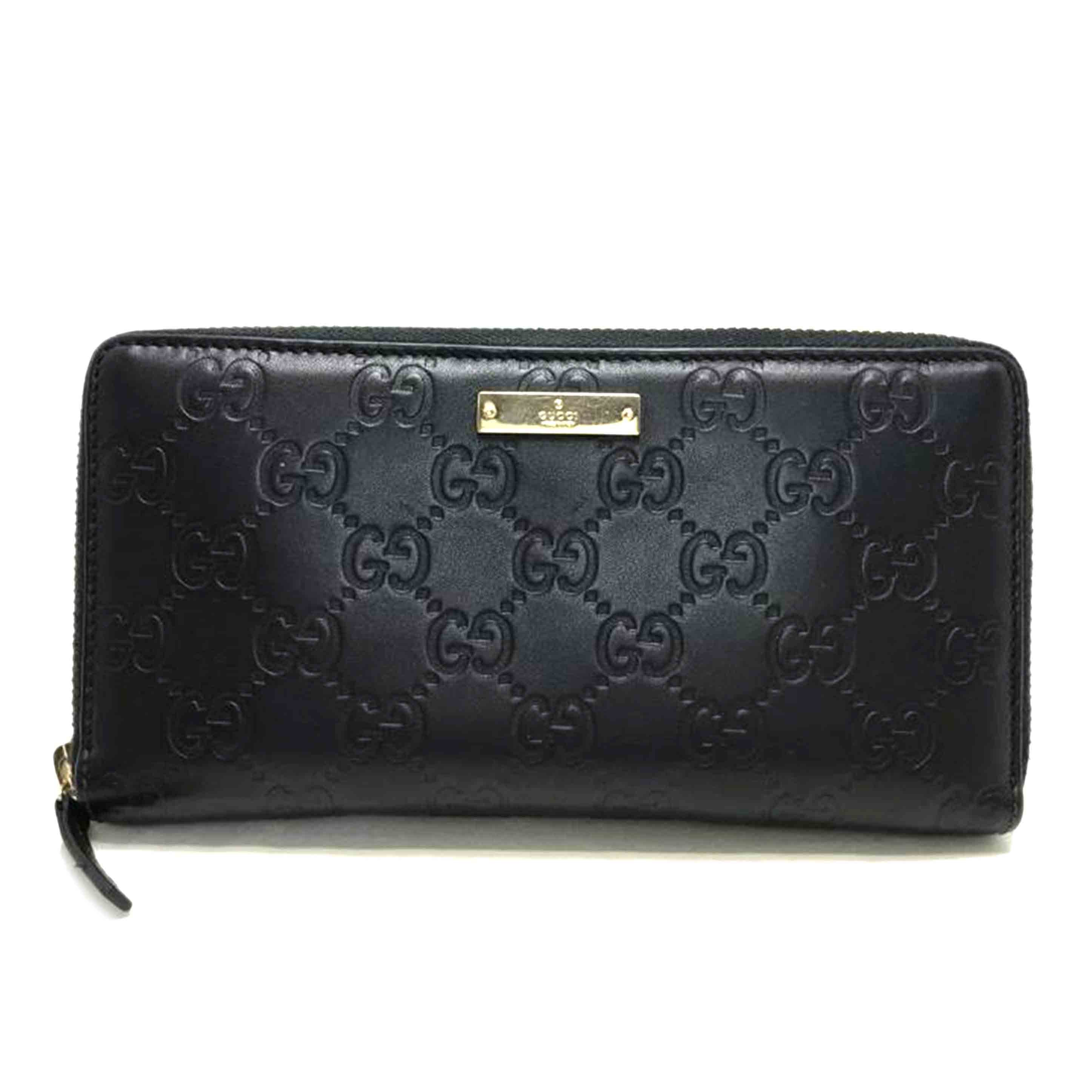 GUCCI グッチ/グッチシマラウンドファスナー長財布/307980//206*/Bランク/51