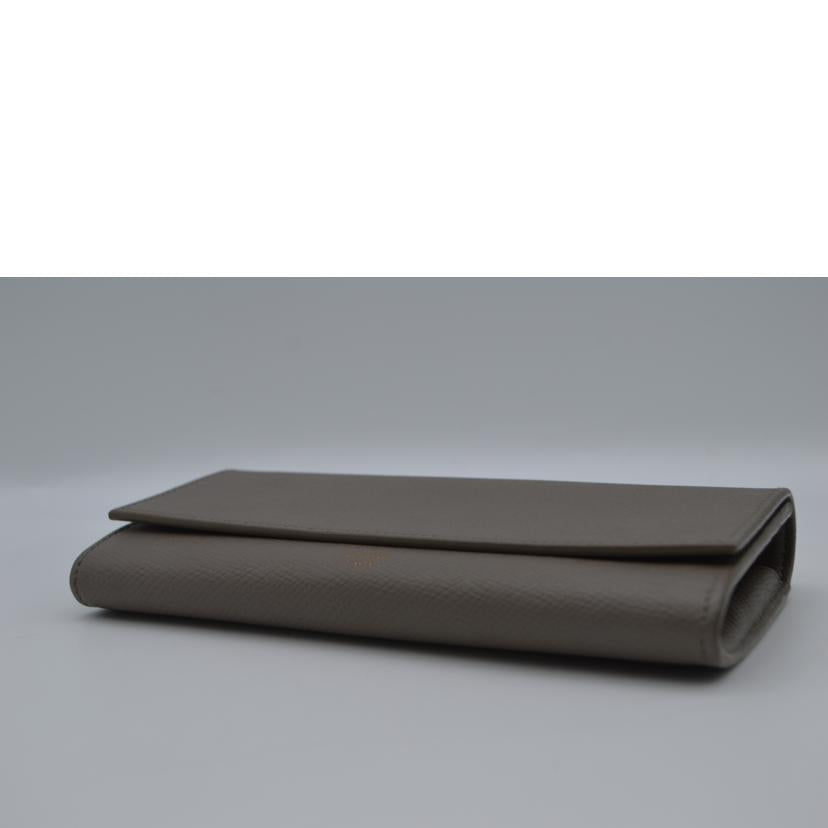 CELINE セリーヌ/グレインドカーフスキンラージフラップ長財布/10B563BEL//W-F******/Bランク/89