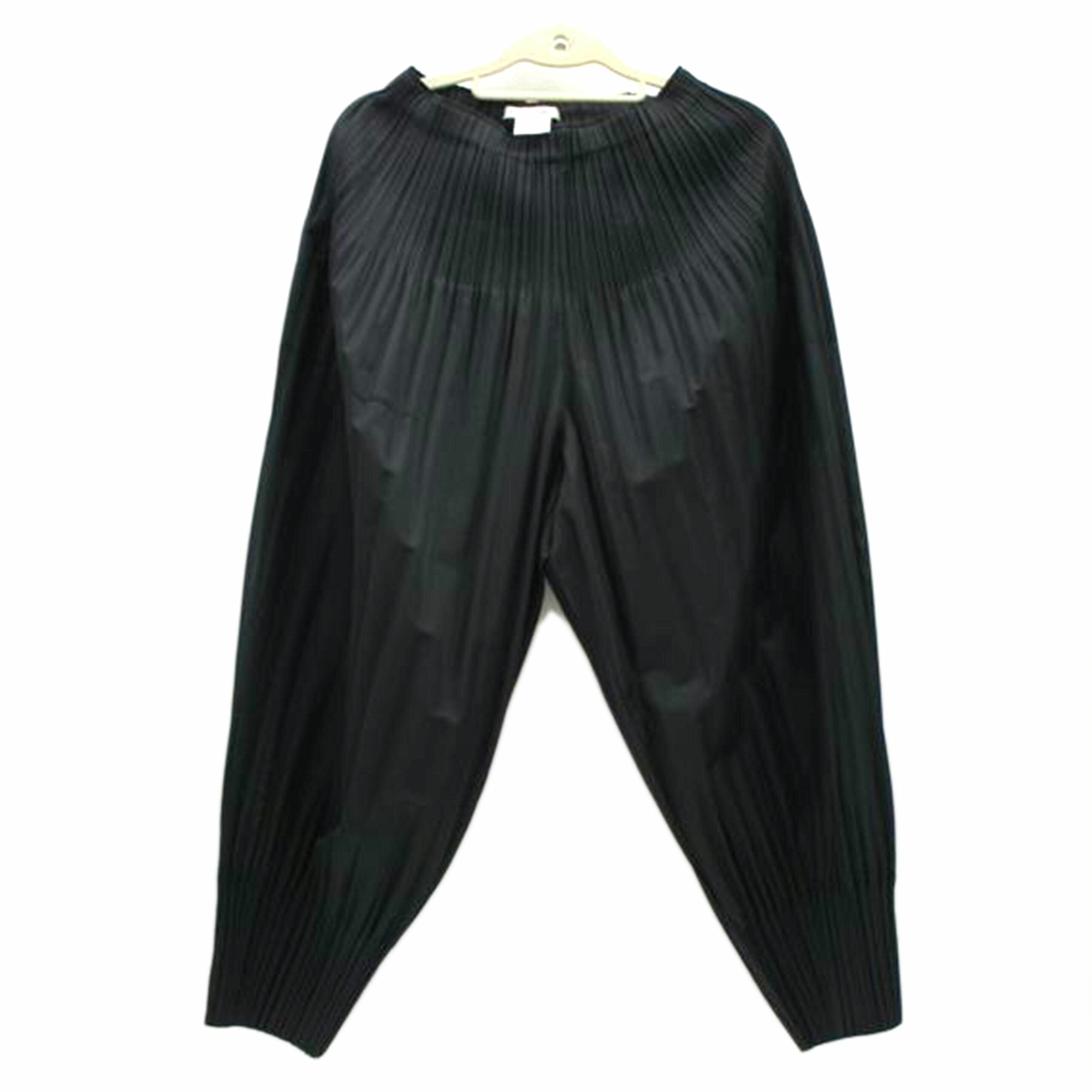 PLEATS PLEASE プリーツテーパードパンツ ブラック
