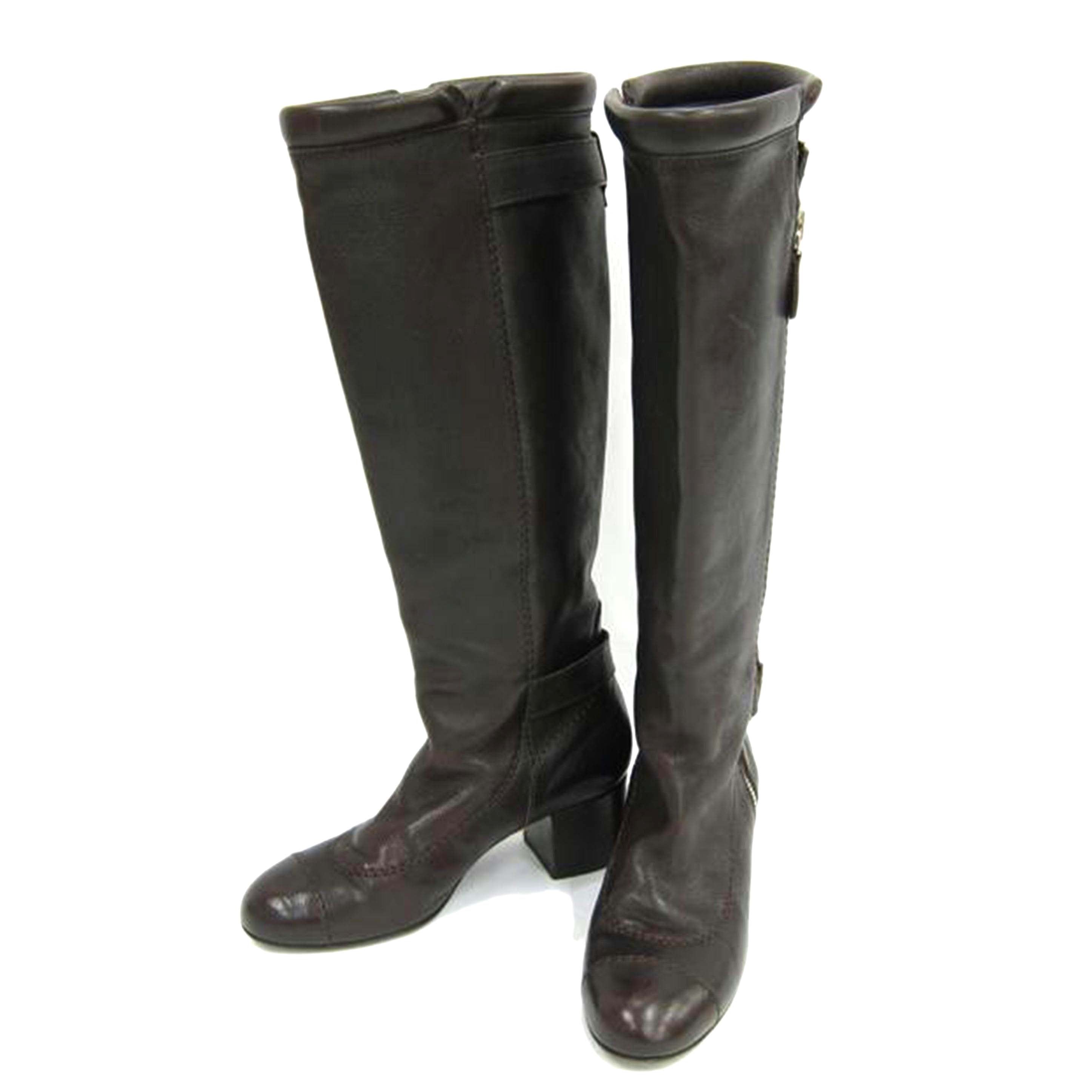 CHANEL シャネル/CHANEL レザーロングブーツ//ABランク/82