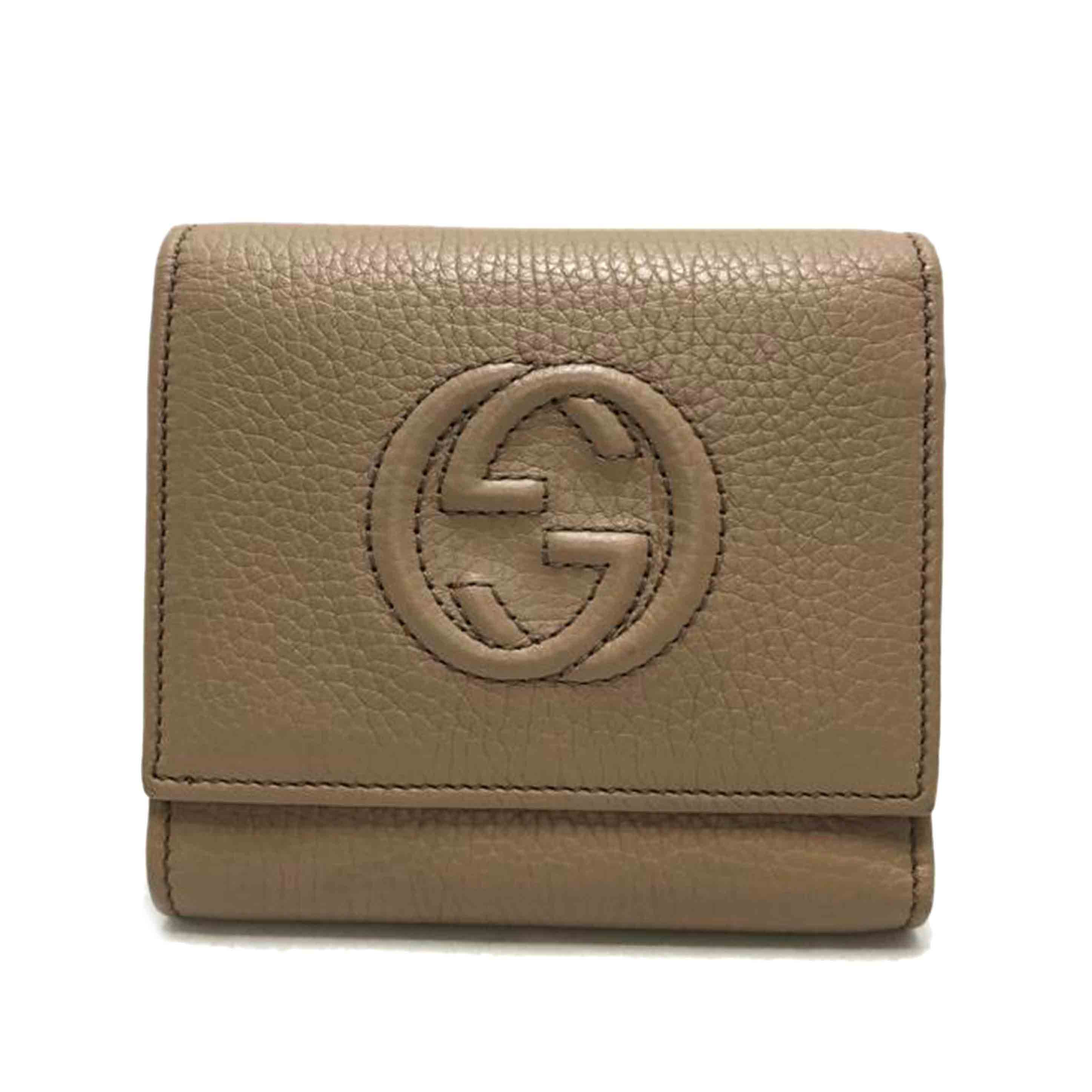 GUCCI グッチ/インターロッキングG 三つ折り財布/598207//214*/ABランク/51