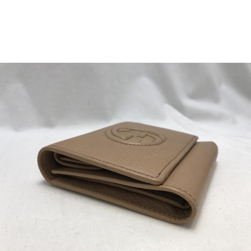 GUCCI グッチ/インターロッキングG 三つ折り財布/598207//214*/ABランク/51