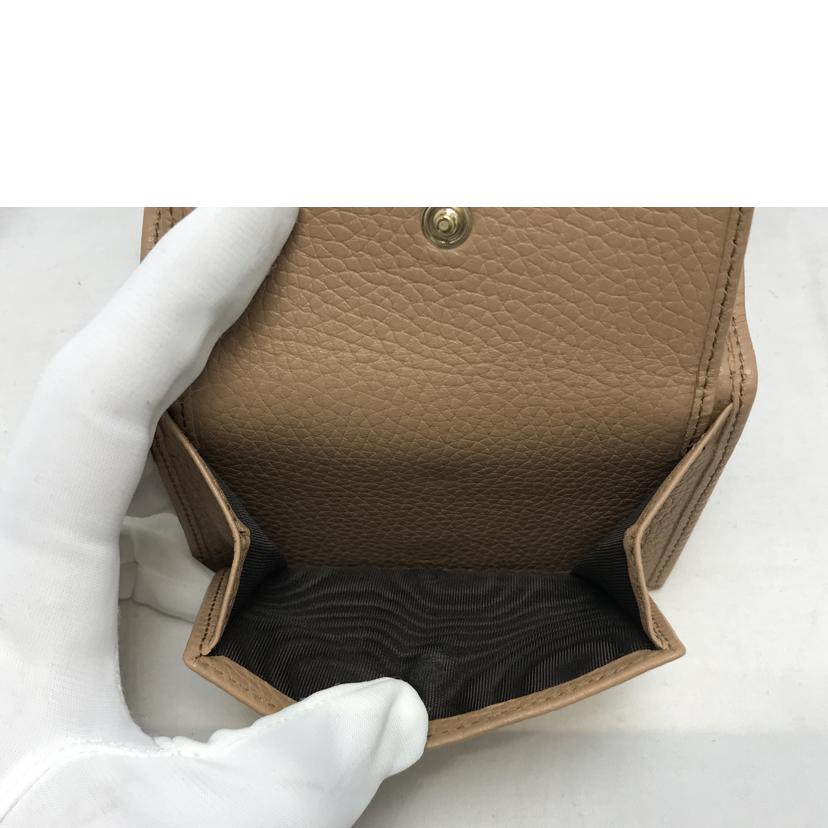 GUCCI グッチ/インターロッキングG 三つ折り財布/598207//214*/ABランク/51