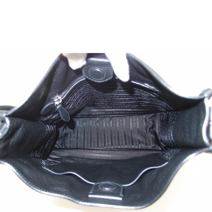 PRADA プラダ ショルダーバッグ 肩掛け 斜め掛け 黒 レディース メンズ/ヴィッテロダイノショルダー/ブラック/1BC073//31/Aランク/69