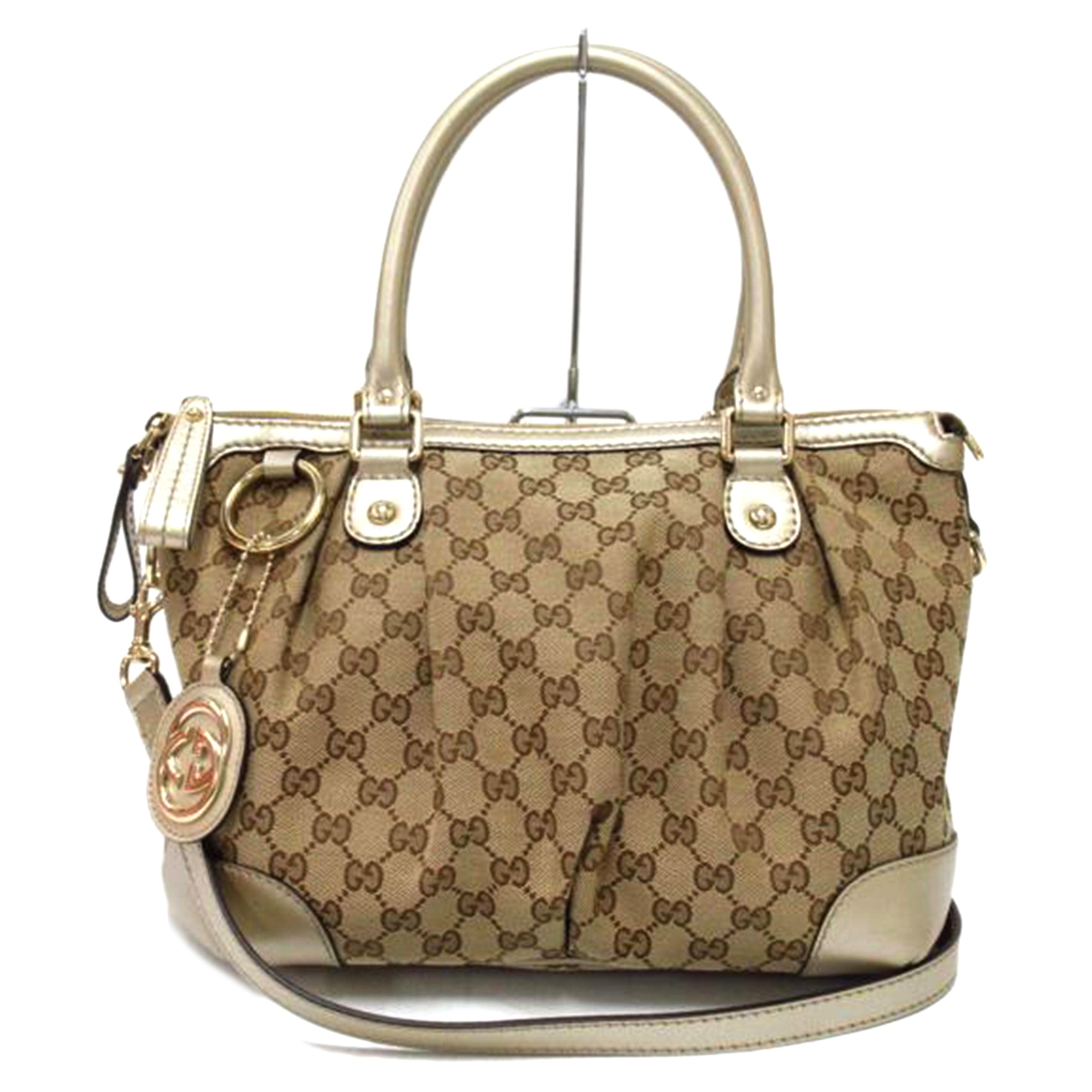 GUCCI/GGキャンバススーキー2Wayハンド/247902//525040/Aランク/63