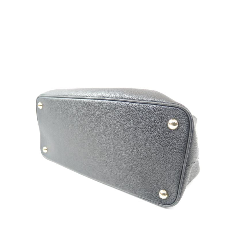 PRADA プラダ/グレージュレザー2Wayハンド/1BA239//203/Aランク/06