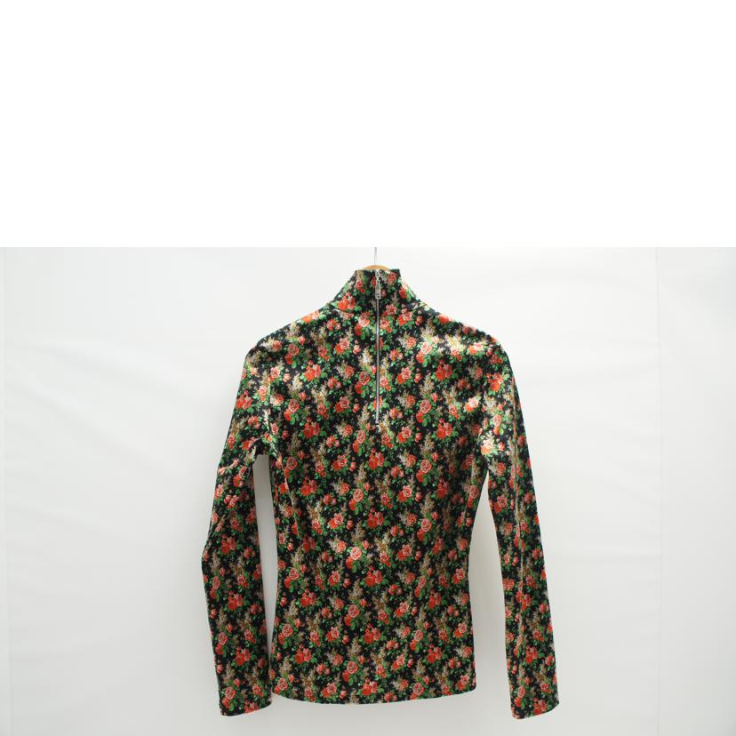 LOUIS VUITTON ルイ・ヴィトン/小花柄 ハーフジップカットソー BLK//ABランク/94