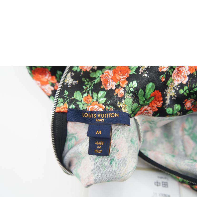 LOUIS VUITTON ルイ・ヴィトン/小花柄 ハーフジップカットソー BLK//ABランク/94