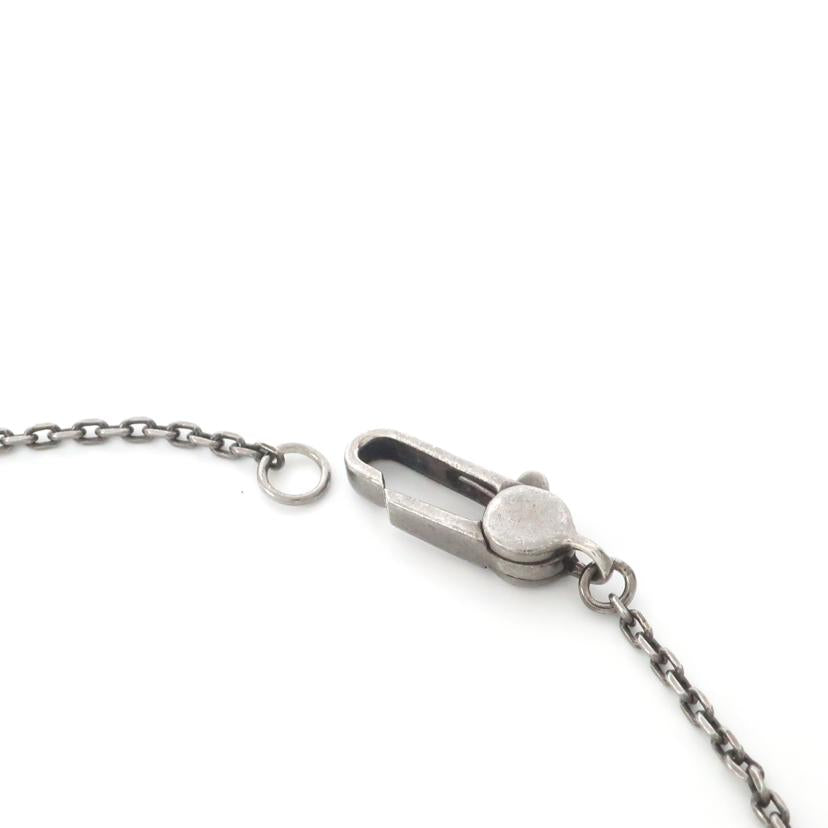 GUCCI グッチ/SVブラックルテニウムコーティング カットアウトGクロスネックレス 十字架 メンズ//Bランク/65