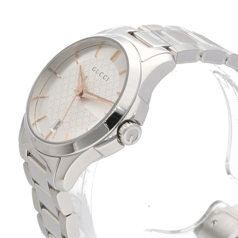 GUCCI グッチ 時計 腕時計 SS デイト/Gタイムレス/レディースクオーツ/126.5//17667663/Aランク/75
