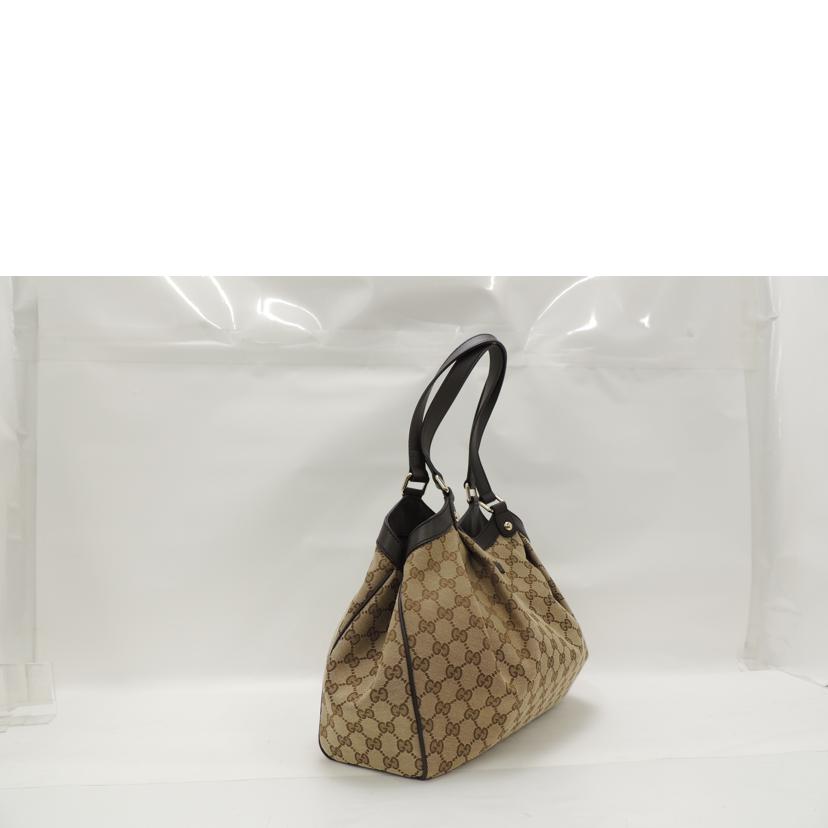 GUCCI グッチ 手提げ 肩掛け ブラウン レディース/GGキャンバストート/ブラウン/388919//525040/SAランク/69