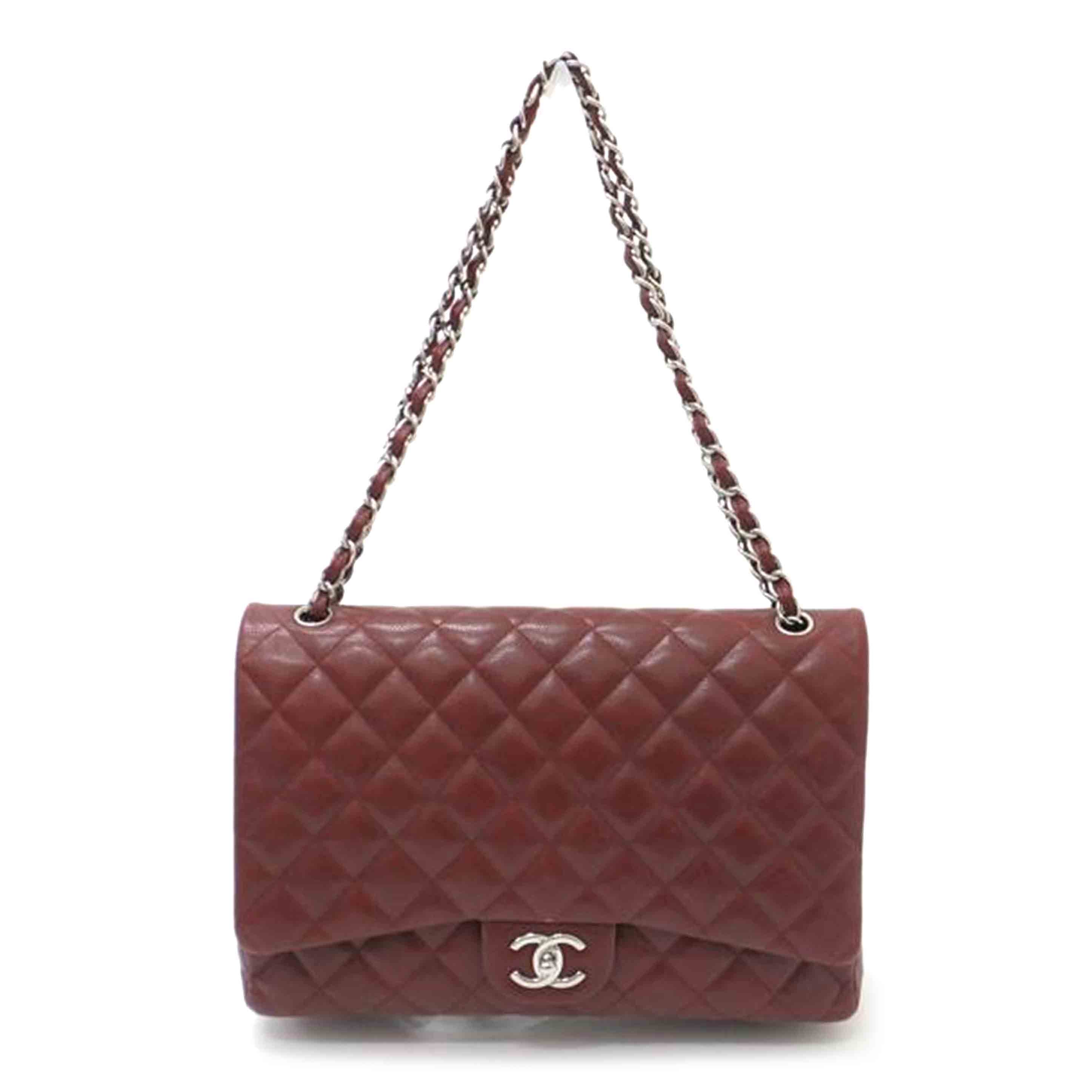 CHANEL シャネル/デカマトラッセ34ダブルフラップチェーンショルダー/キャビアスキン/A58601//155*****/Bランク/88