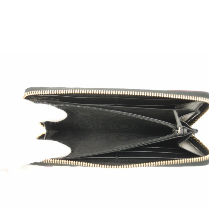 GUCCI グッチ ボルドー レディース /インターロッキングGラウンドファスナー長財布/レオパード/309705//493***/Aランク/69