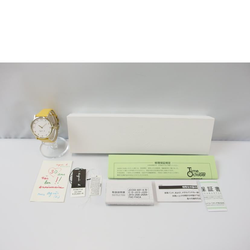 agnes b. アニエスベー/レディースクオーツ/FCSK714//921362/ABランク/83