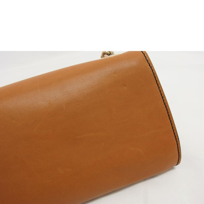 GUCCI グッチ レザーバッグ/エミリーホースビット/チェーンショルダーバッグ/ブラウン/283063//486***/ABランク/04