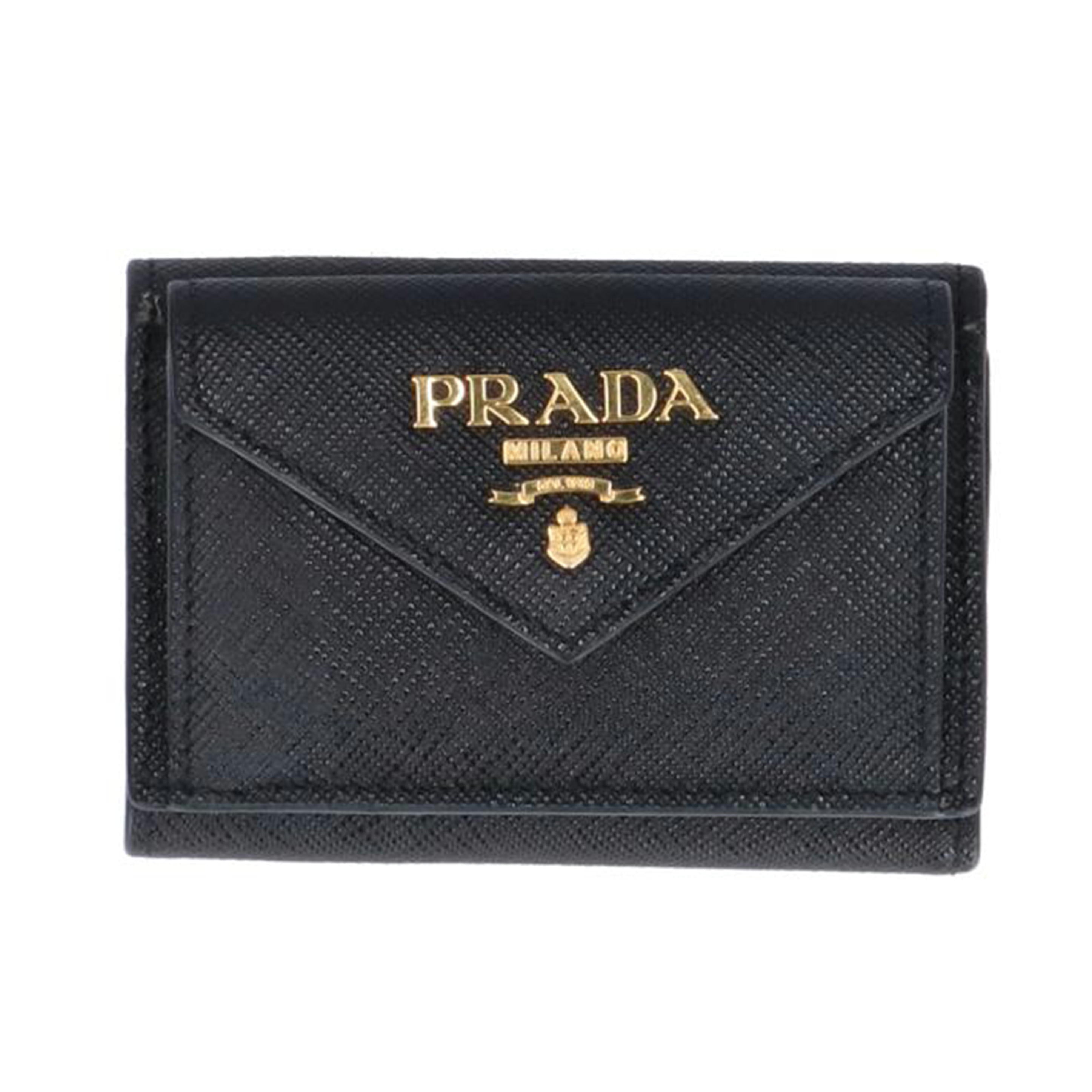 PRADA プラダ/サフィアーノ/3ツ折コンパクトウォレット/1MH021//Aランク/91