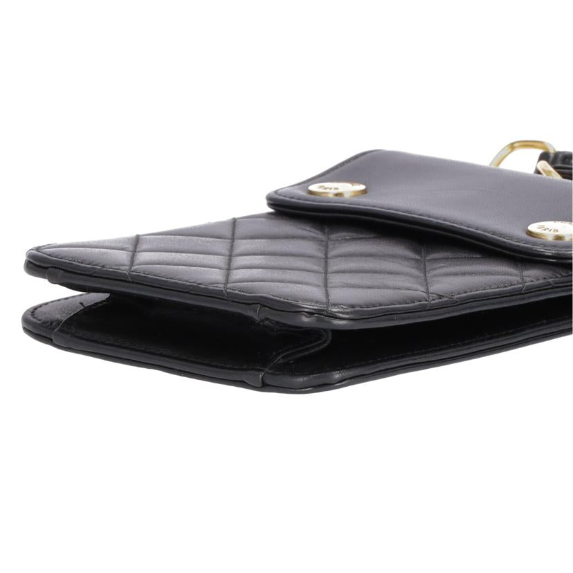 CHANEL シャネル/マトラッセラムスキンGD金具ポーチ//443****/ABランク/75