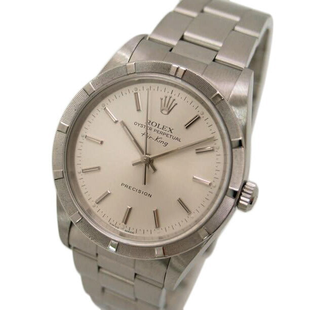 ROLEX ロレックス 腕時計 2000年頃製造 シルバー文字盤 ほぼ新品/エアキング/P番/自動巻き/14010//P60****/SAランク/69