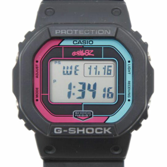 CASIO カシオ/G-SHOCK GORILLAZコラボ/電波ソーラー/モバイルリンク/GW-B5600//003A129I/Aランク/75