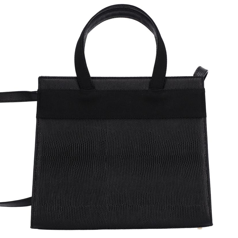 Salvatore Ferragamo サルバトーレ フェラガモ/ヴァラリボン リザード型押し2wayバッグ/AF-21 4178//Bランク/75