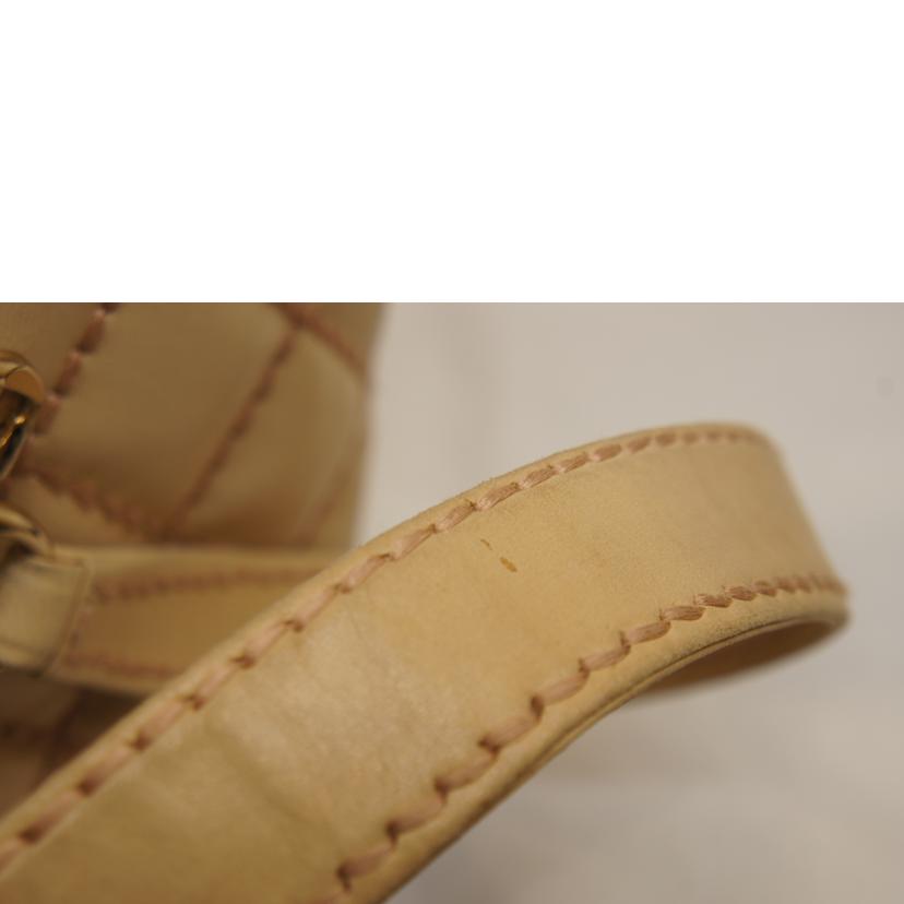 CHANEL シャネル/ラムスキンワイルドステッチチェーントートベージュ//779****/Bランク/92