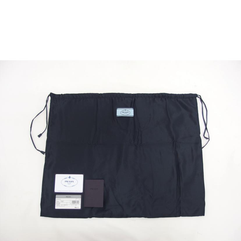 PRADA プラダ リュック レザー/オーストリッチ/バックパック/ブラック/1BZ006//7/Aランク/04