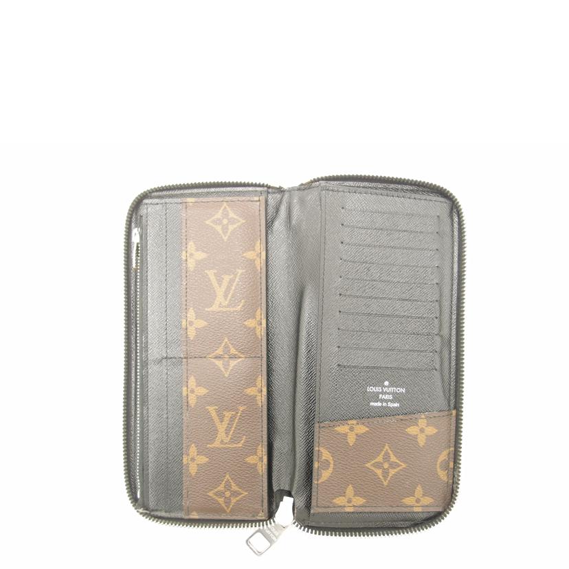 LOUIS VUITTON ルイヴィトン ビトン ラウンドファスナー長財布 モノグラムマカサー メンズ/ジッピーウォレットヴェルティカル/マカサー/M60109//CA4***/Bランク/69