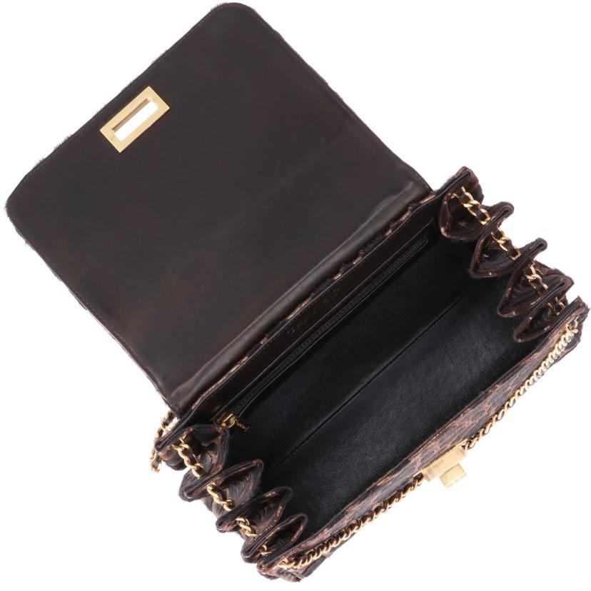 CHANEL CHANEL/CHANEL ハラコチェーンショルダー//633****/Bランク/75