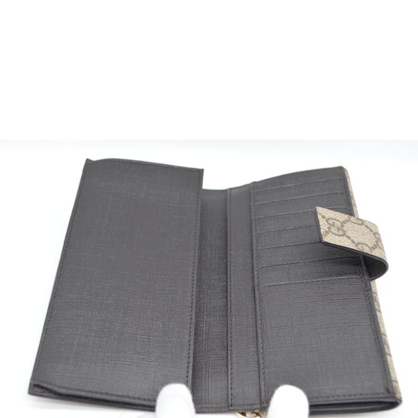 GUCCI グッチ/GGスプリームインターロッキングチャーム長財布/212104//214*/SAランク/89