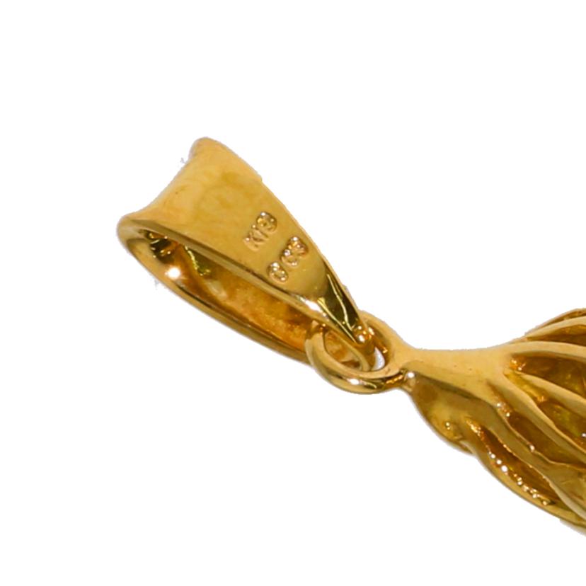 /ペンダントヘッドK18ロッククリスタルダイヤPH0.03//Aランク/75