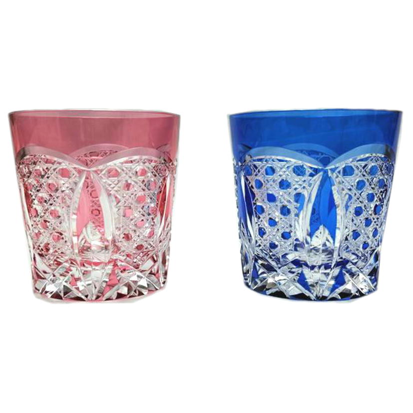 カガミクリスタル カガミクリスタル/江戸切子 ペアロックグラス/2937//Aランク/52