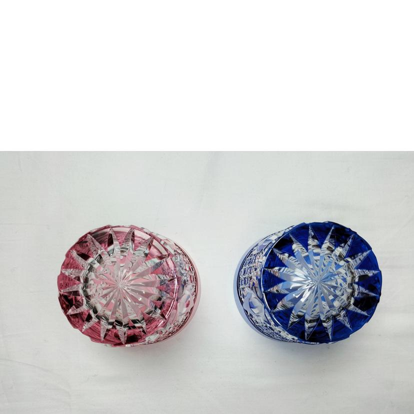 カガミクリスタル カガミクリスタル/江戸切子 ペアロックグラス/2937//Aランク/52