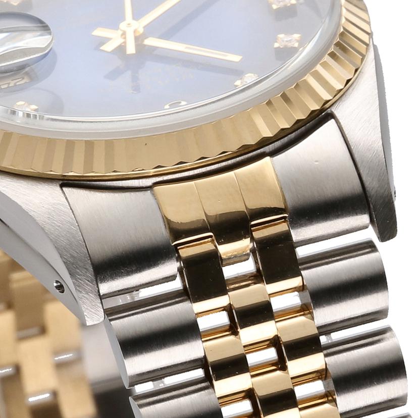 ROLEX ロレックス/DATE　JUST／ブルーグラデーション／10P旧ダイヤ/16233G//X82****/Aランク/75
