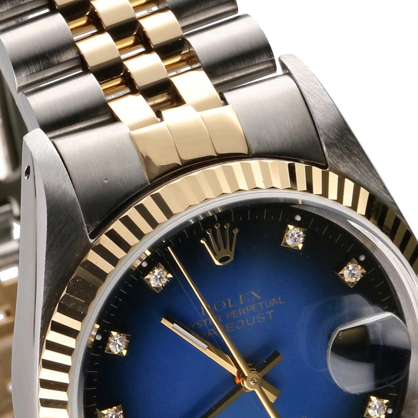 ROLEX ロレックス/DATE　JUST／ブルーグラデーション／10P旧ダイヤ/16233G//X82****/Aランク/75
