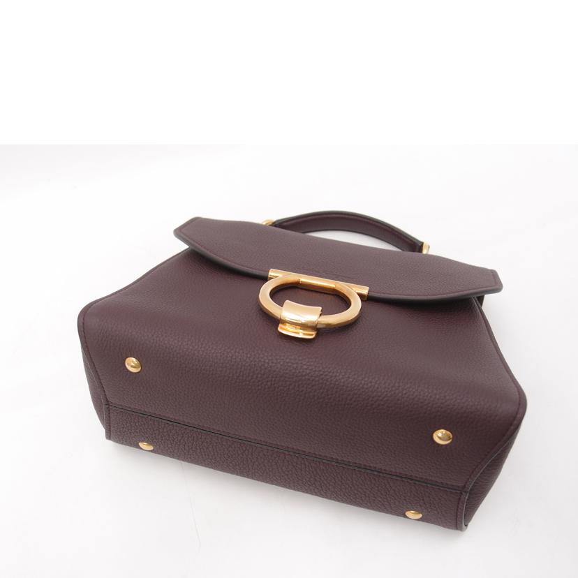 Ferragamo フェラガモ/ガンチーニ　2wayハンド／ボルドー/21 H493//SAランク/69