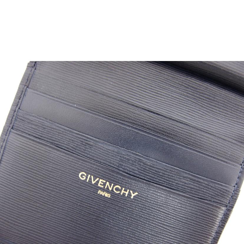 GIVENCHY ジバンシー/ガマ口二つ折り財布／ネイビー／ヴィンテージ//Aランク/04