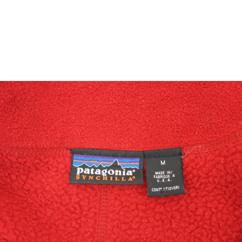 patagonia/シンチラ　ハーフジップ　フリースプルオーバー　RED　USA製/25212//Bランク/78