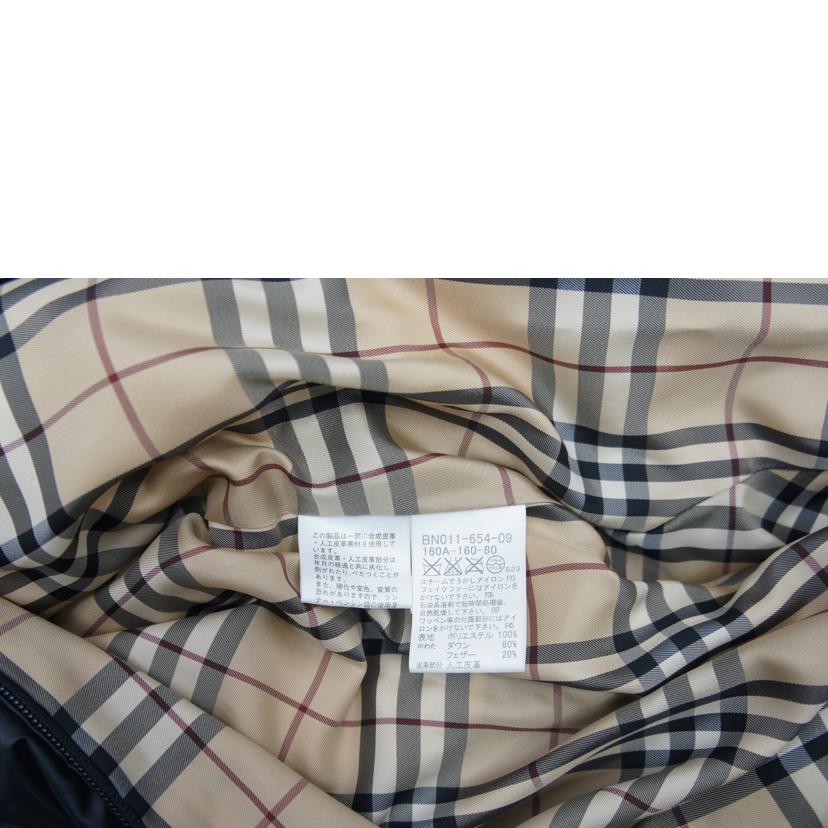 BURBERRY バーバリー/ダウンジャケット　黒　内部チェック柄//ABランク/42