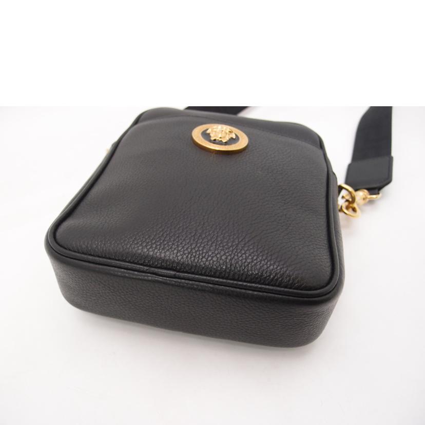 VERSACE ヴェルサーチ/メデューサレザーショルダー／ブラック/1002885//047***********/Aランク/69